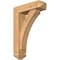 Ekena Millwork Thorton Arts and Crafts Smooth Bracket w/ Offset Brace, Western Red Cedar, 5 1/2"W x 18"D x 26"H BKT0604X18X26THR03SWR - alternate 1